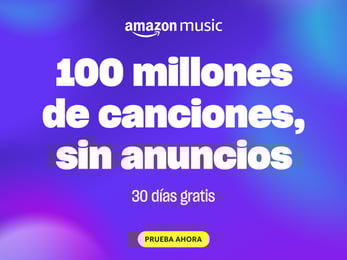Imagen promocional de descuentos para Amazon Music en español