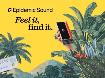 Imagen promocional de descuentos de Epidemic Sound