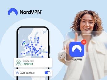 Imagen promocional de descuentos de Nordvpn