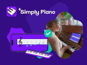 Imagen de promoción de descuentos de Simply Piano
