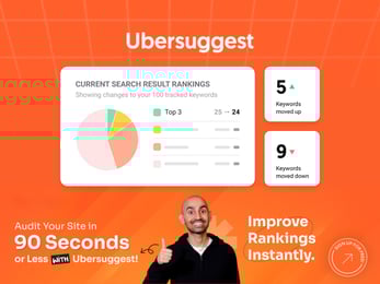 Imagen promocional de descuentos de Ubersuggest Neil Patel