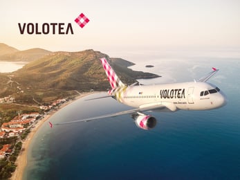 Imagen de promoción de descuentos de Volotea